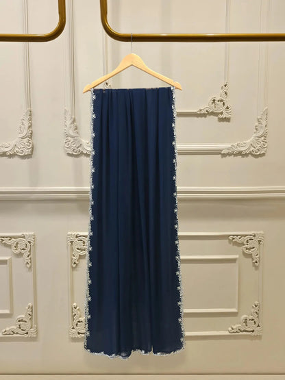 Aghanoor Pure Chiffon Embroidered 3 Piece Suit