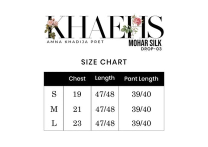 AMNA KHADIJA SILK EMBROIDERED CO-ORDS (SHIRT & PANTS)