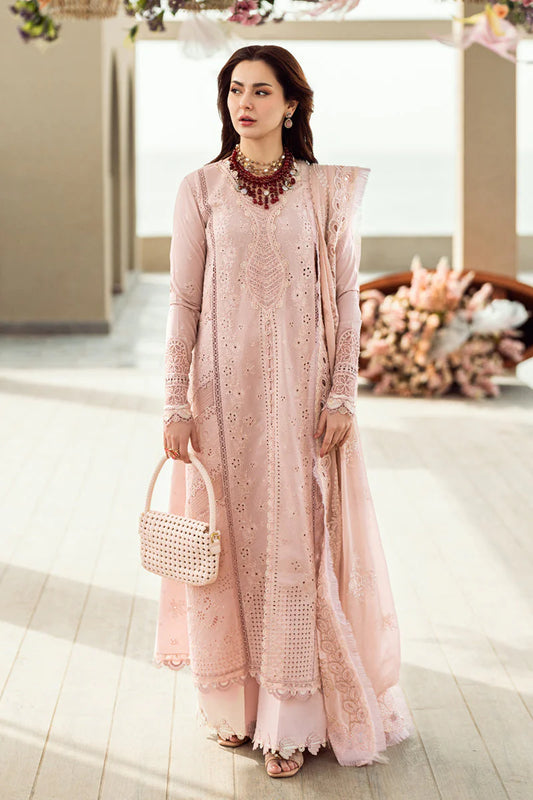Qalamkar Pret Embroidered Luxury Lawn 3 Piece Suit