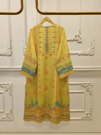 Aghanoor 100% Pure Raw Silk Embroidered 3 Piece Suit