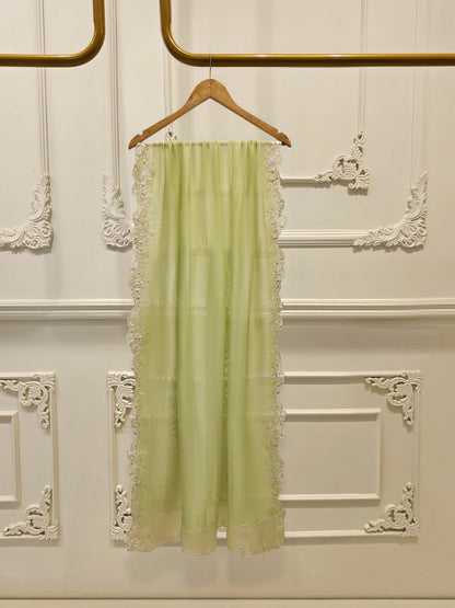 Aghanoor Embroidered Cotton Net Frock Style 3 Piece Suit