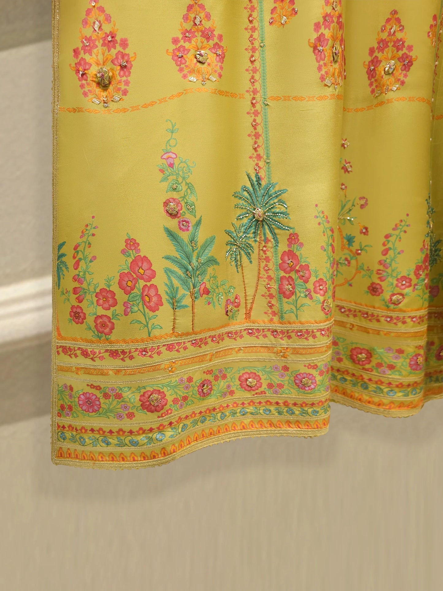 Aghanoor 100% Pure Raw Silk Embroidered 3 Piece Suit