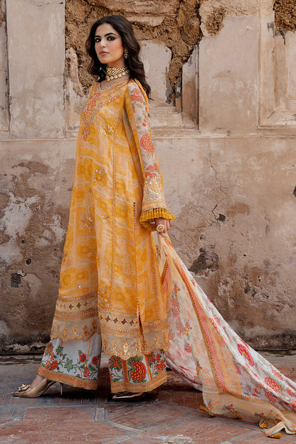 CHARIZMA VASAL LUXURY EMBROIDERED CHIFFON 3 PIECE-VOL-1-ORANGE
